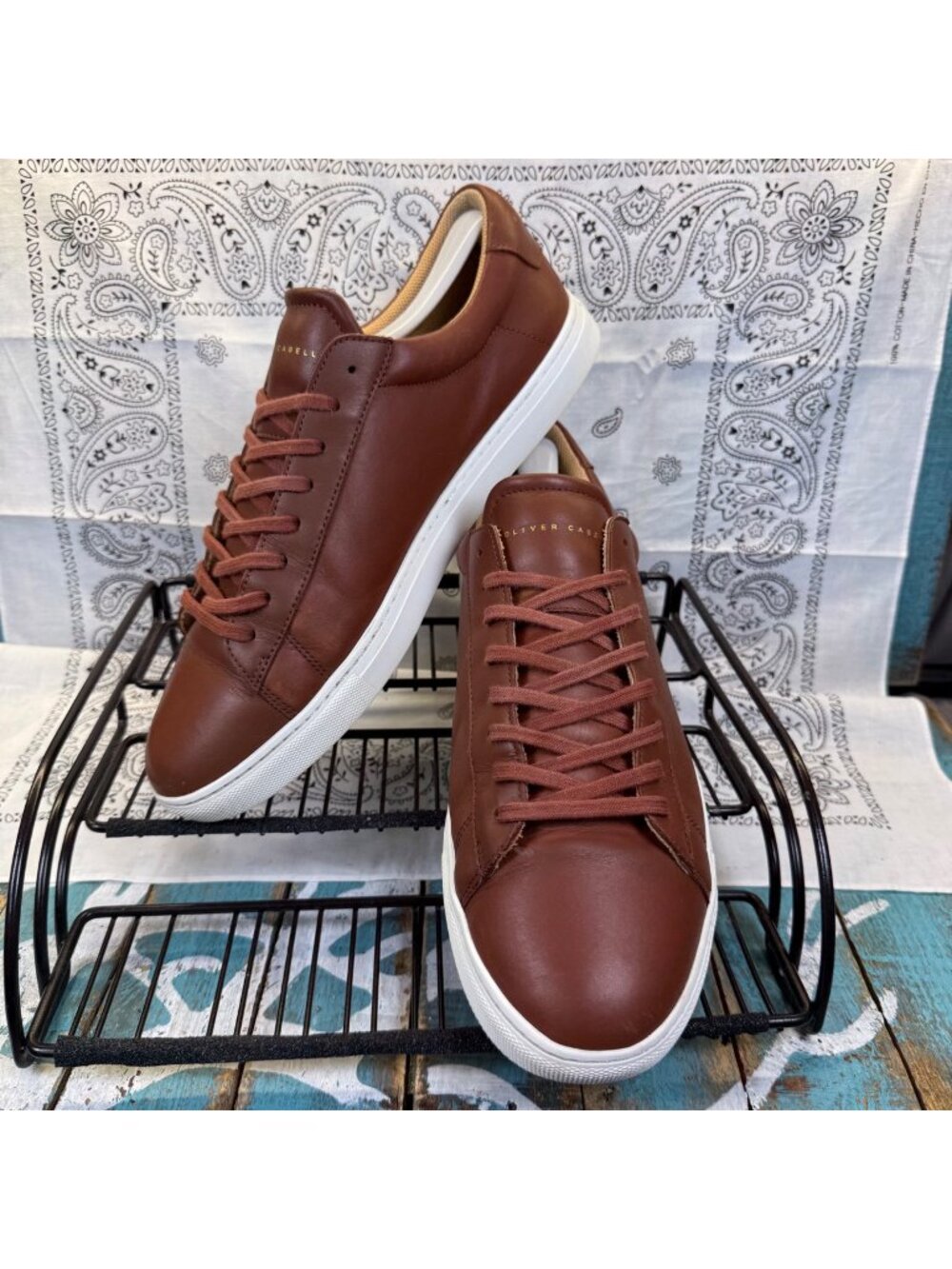 OLIVER CABELL Low 1 lion Calfskin Sneaker Designed in Italy Mens Size 43/10